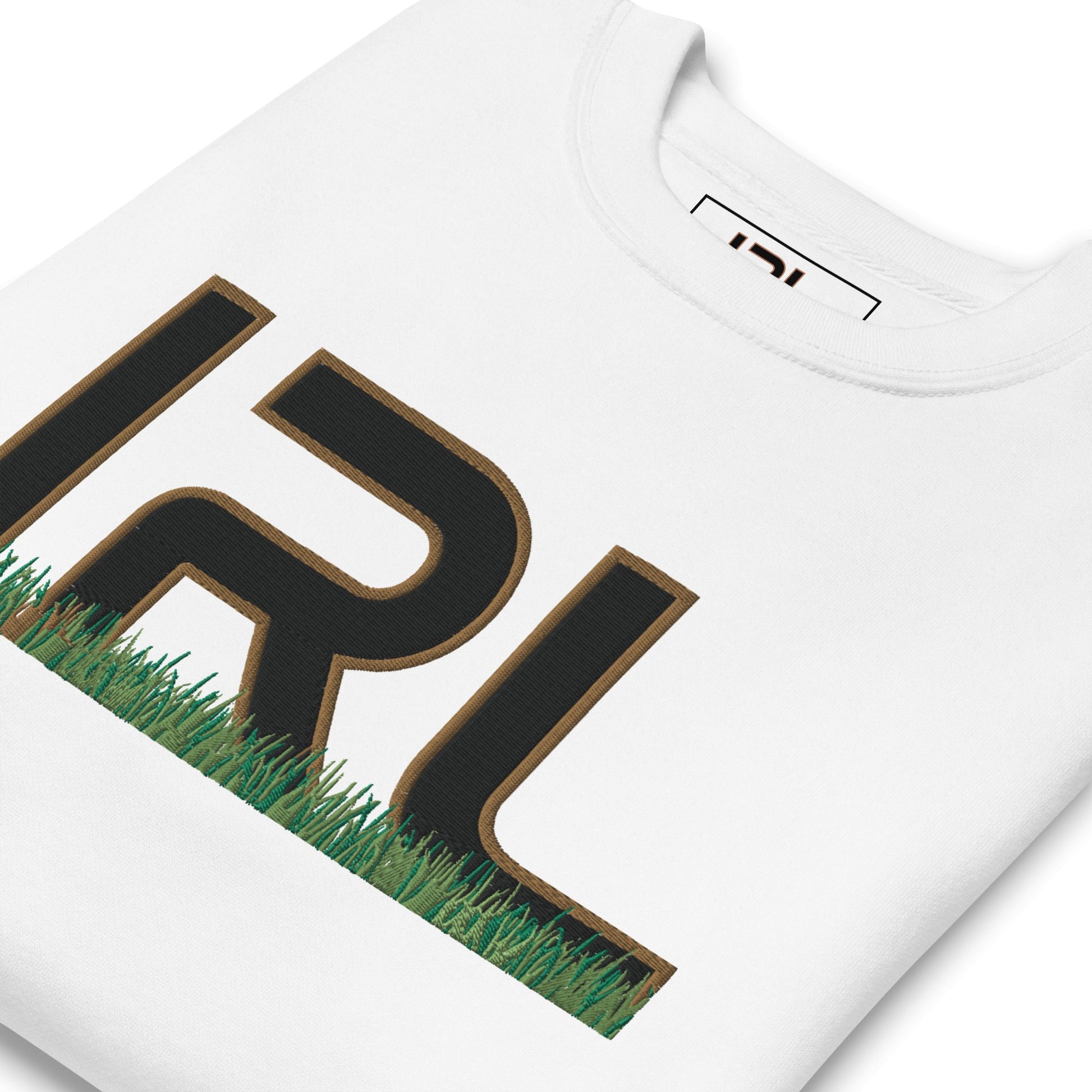 IRL Touch Grass Logo Premium Sweaty - IRL Gamer Gear